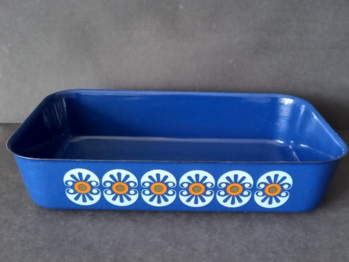 Vintage emaille auflaufform - vintage,