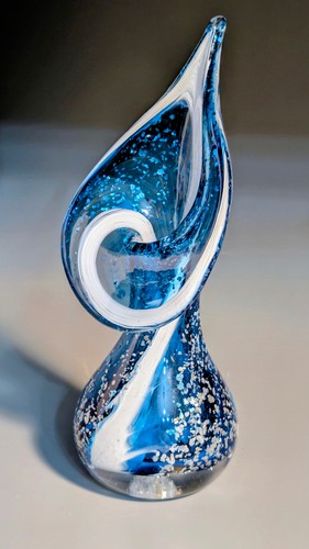 Handgeformte art glass - art-glass-vase, 23