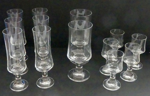 13x vintage gläser set - 13x,