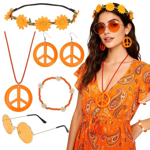 Hippie accessoires damen set - hippie,
