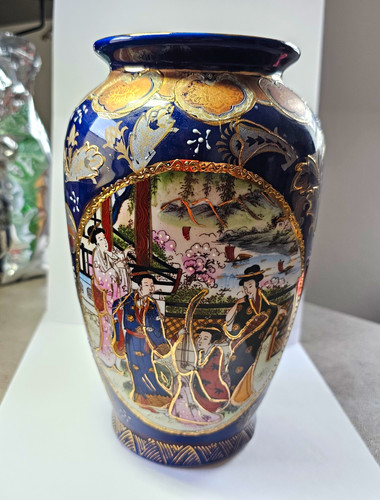 Vase chinesische satsuma stil - vase,