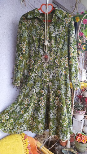 Vintage blumen retro kleid - vintage,