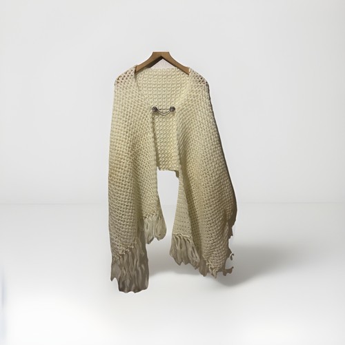 Häkelschal häkelponcho weiß - häkelschal,